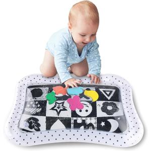 The Peanutshell Tummy Time Water Play Mat for Babies, Girls or Boys - High Contrast Sensory Developmental Toy, Infant Baby Floor Toys Games, Baby Essentials Must Haves - Montessori
