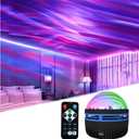2 in 1 Northern Lights and Ocean Wave Projector with 14 Effects of Galaxy Light for Game Rooms, Parties, Light Projector for Bedroom, led Light Projector for Room Home Decorations