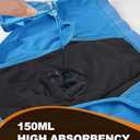 Incontinence Underwear for Men, 150ML Absorbent Washable Protective Leak Proof Reusable, Briefs 3 Pack (Multicolor01, Large)