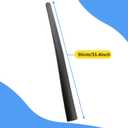 1" Trampoline Pole Foam Covers, Trampoline Pole Foam Padding Replacement, 35.4'' Length Each Enclosure Sleeve, Black, 12 Pcs