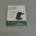 3 in 1 Foldable Wireless Charger for Google Pixel Watch 3/2(Not for Pixel Watch 4/1), Fast Charging Station Stand for Pixel 10 Pro XL/9/8/7 Pro/9a/8a/6 Pro and Buds with QC Adapter for Travel, Black