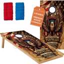 Regulation Cornhole Board Set - Premium Solid Wood,8 Cornhole Bags