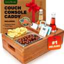 Couch Cup Holder Tray - Minimalistic Scandinavian Design - Bamboo Cup Holder For Couch, Sofa, Bed & More - Convenient Couch Caddy Drink Snack Holder