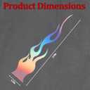 Car Flame Reflective Sticker, 4PCS Racing Sports Flame Side Rearview Mirror Stripe Decal, Self-Adhesive Motorcycle Exterior Helmet Sticker Decoration,Universal for Vehicles (Gradient)