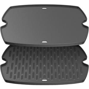 Safbbcue 7583 21.5" Cast Iron Griddle for Weber Q2200 Q2000 Q2400 Q200 Q220 Q240 Series Gas Grill Griddle Plate fits Weber 53060001 54060001 54060301 567798 592001 Grill Replaces Grate 7645