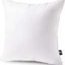 Phantoscope 18x18 Pillow Insert - Throw Pillow Insert with 100% Cotton Cover - 18 Inch Square Form Microfiber Pillow Sham Stuffer - Couch Cushion Pillow, 1 Count (Pack of 1) (White)
