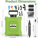 Battery Powered Sprayer 2 Gallon Electric Garden Sprayer for Plants & Weeds
