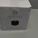 Essentra Home Matte Black Collection Square Tissue Box Cover