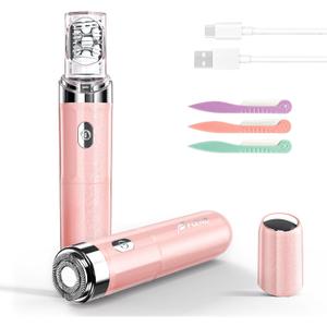 Epilator for Women, 2 in 1 Epilators Hair Remover for Women with LED Light, Smooth Hair Removal USB Rechargeable, Portable Electric Painless Shaver for Face, Lip, Chin, Leg, Arms, Bikini