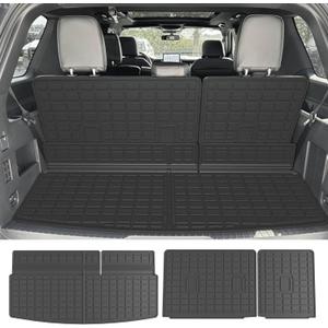 Cargo Mat Compatible with 2018-2025 Ford Expedition Lincoln Navigator 3rd Backrest Mat Replacement for 2018-2025 Ford Expedition Accessories(7&8 Seats 3rd Backrest Mat+Trunk Mat)