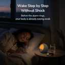 HOUSBAY MINI Sunrise Alarm Clock with Sound Machine, Rhythm Wake-Up Light, White Noise for Sleeping, Compact Phone-Free Bedrooms Clock, Putty