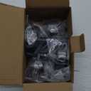 YOHOM Suction Cup Hooks Shower Towel Holder Stainless Steel Vacuum Bathroom Shower Hook Suction Towel Rack Kitchen Organizer for Bathrobe Loofah Washcloth Brushed Black 4 Pcs