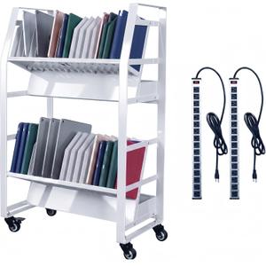 32-Device Open Charging Cart for Laptops & Chromebooks Charging Station