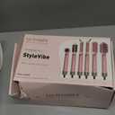 StyleVibe 6-in-1 Air Styler, Hair Dryer & Blow Dryer Brush with Travel Case - Auto Wrap Curls (L/R), Fast Drying, Thermal Round Brush for Smooth Blowouts & Frizz-Free Volume, No Heat Damage