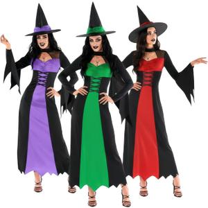 Morph Witch Costume Women, Wicked Costumes For Women, Halloween Costumes For Womens Adult (Medium, Green)