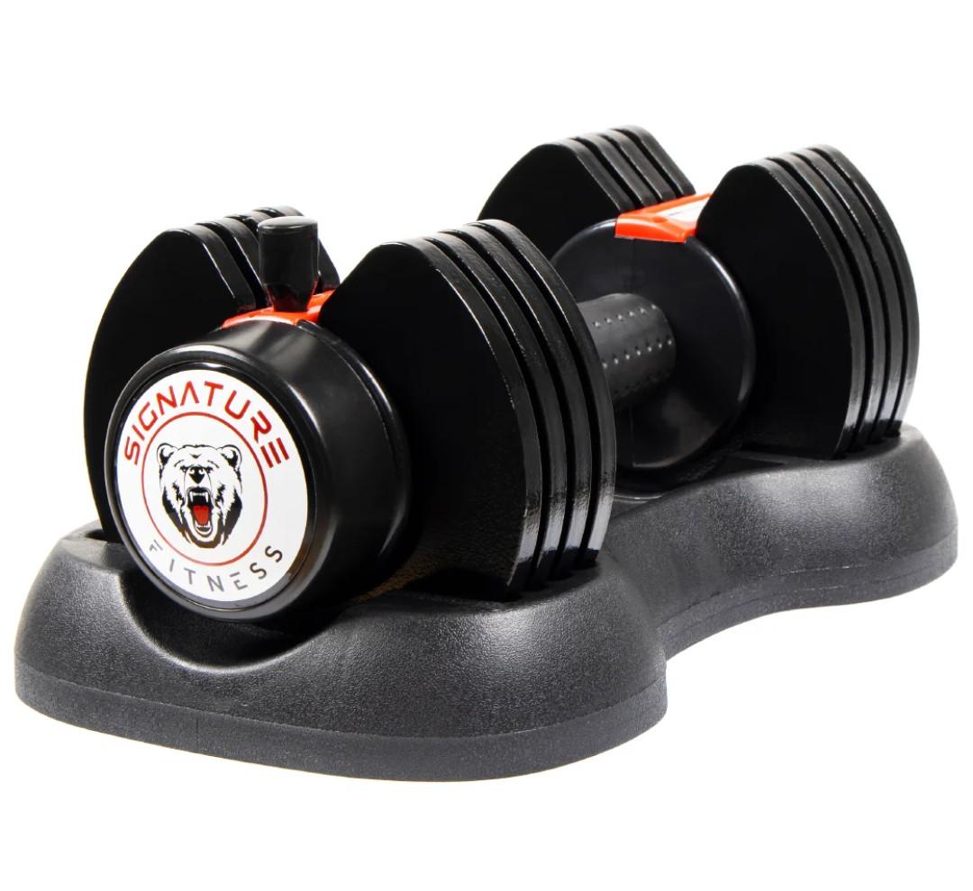 Signature Fitness QuickLock 25Lb Adjustable Dumbbell