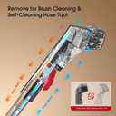 Portable Carpet & Upholstery Cleaner Machine - 15Kpa Deep Cleaning for Area Rugs, Pets, Couch & Car, Cleaning Machine with Dual Size BrushHead & Self-Cleaning System, Spot Cleaner for Stairs/Furniture