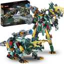 TIALLOW 2 in 1 Triceratops Mech Building Blocks Sets,Dinosaurs Transform Robot Building Toys,Dinosaurs Mecha Building Kits Robotics Model, for Boys, Adult Age 8-14 (Triceratops)