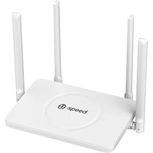 U-SPEED AC1200 WiFi Router Dual Band Wireless Internet Router, Speed Up to 1.2 Gbps, 4 x 1000 Mbps Gigabit Ethernet Ports, Bridge/Repeater Mode, Guest Network, IPV6, EasyMesh, Parental Controls