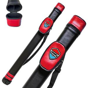 1x1 Hard cue case Pool Cue Billiard Stick Carrying Case(Holds 1 Butt/1 Shaft) (T02-Red)