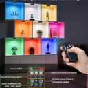 Puck Lights with Remote, 3 White Tones & 13 Colors, Black-6 Pack