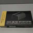 Sofa Arm Tray,Bamboo Folding Couch Arm Tray,Sofa Armrest Trays with Anti-Slip Pad for Drinks,Snacks,Phone,Remote ControlNatural (18.9*13)