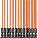 13-Piece 6 inch /150 mm Long Torx Bit Set for Impact Driver, S2 Steel Star Bit Set (T5-T40), 1/4'' Hex-Shank Magnetic Torx Screwdriver Bit, Torx Head Drill Bit Set with CNC Machined Tips