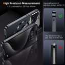 [Full Camera Protection& Mechanical Lock]Magnetic Privacy Case for iPhone 16 Pro [Compatible with MagSafe] [CD Metal Ring]Full Body Shockproof Metal Bumper, 9H Anti Peeping Glass Cover-Black