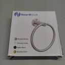 NearMoon Bath Towel Ring, Bathroom Hardware Accessories-Thicken Stainless Steel Hand Towel Holder for Bathroom, Modern Round Towel Hanger Wall Mounted (Chrome, 1 Pack)