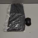 Wireless Keyboard and Mouse Combo, EDJO 2.4G Full-Sized Ergonomic Computer Keyboard with Wrist Rest and 3 Level DPI Adjustable Wireless Mouse for Windows, Mac OS Desktop/Laptop/PC (Black)