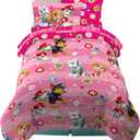 Paw Patrol Girls Kids Bedding Super Soft Comforter and Sheet Set with Sham, 5 Piece Twin Size