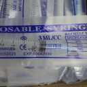 100 Pack Disposable 3ml/cc Lab Syringes with 23Ga 1 Inch Needle Luer Lock, Individually Sealed Packed