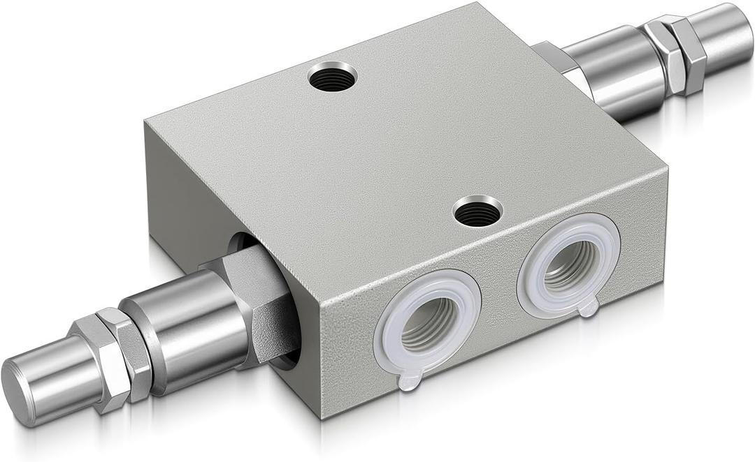 Threlaco Dual Crossover Hydraulic Relief Cushion Valve 3/8” NPT Ports 12 GPM for Control Valve Motor Cylinder