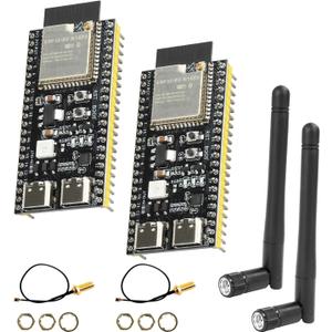 ESP32 S3 N16R8 DevKitC-1 Module, for ESP32 S3 Development Boards with WiFi, Bluetooth 5.0 for Arduino, USB C with Antenna + IPEX (2 PCS)