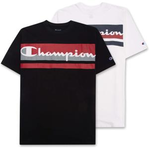 Mens Big and Tall T Shirts - 2 Pack Crewneck Mens T-Shirt Big & Tall Clothing Black White, Size: 2XLT