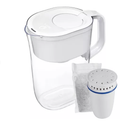 Brita 10-Cup Tahoe Water Pitcher Dispenser with Refillable Water Filter - White: Filters Chlorine