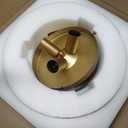 Semi Flush Mount Ceiling Light, 12 Inch Large Copper Ceiling Light Fixture, 3-Light Globe Glass Farmhouse Kitchen Lighting Fixtures for Bathroom, Hallway, Dining Room (Bulb Not Included)