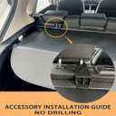 Retractable Cargo Cover Compatible with 2020-2024 2025 2026 Lincoln Corsair Trunk Cover Rear Trunk Security Cover Shielding Shade Lincoln Corsair Cargo Cover