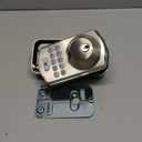 Veise KS02A Fingerprint Keyless Entry Door Lock, Auto Lock, Electronic Keypad Deadbolt for Front Door, Biometric, Anti-Peeping Password, Easy Install, Satin Nickel