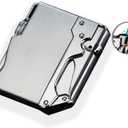 Torch Lighter, Cool, Unique Design, Inflatable and Adjustable, Butane Lighter, Men's Gift (Butane Not Included) (Sliver)