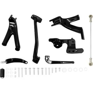 HDBUBALUS Forward Controls Complete Kit Levers Linkages Fit for Harley Softail Low Rider Street Bob FXBB FXLR FXLRS FXST 2018-2025