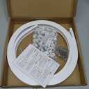 Flexible Bendable Ceiling Curtain Track, 9.8ft (3m) Curved, PVC, Metal, Plastic & Stainless Steel, White, Ceiling Mounted