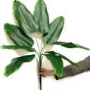 Artificial Banana Tree Plants Imitation Bird of Paradise Plant Faux Tropical Greenery Leaves Bush Fake Large Leaf for Indoor Outdoor Home Kitchen Party Flowers Arrangement Wedding Decorations 2 Pack
