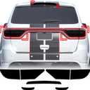 Fit for Dodge Durango 2021 2022 Full Taillight Third Brake Light Sidemarker Precut Vinyl Overlay Tint Kit Film with Gloss Dark Smoke Wrap Cover Vinyl Decals Exterior Accessories