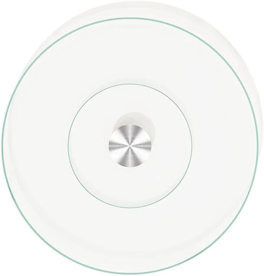 Glass Lazy Susan Turntable for Dining Table - Large Round Clear Tabletop Rotating Tray Tempered Glass Serving Plate Silent & Smooth Spin (27in/68cm)