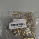 15 Pack Brass Hose Barb Fittings,1/4" Barb to 1/8" NPT Air Hose Repair Kit,1/4" Barb to 1/8" NPT Male Thread Hose Barb Adapter Connector, Barbed Air Hose Repair Fitting with 15 Pcs Hose Clamp