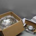 WILPREP Chafing Dishes for Buffet, 4 Pack 5 qt Round Chafing Dish Set with Foldable Frames & Lid Holders, Food Grade Stainless Steel Food Warmers for Parties Buffets Banquets Events, Gold & Silver