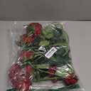Tifuly Red Roses Artificial Flowers - 12 pcs Realistic Long Stem Fake Roses Faux Silk Flowers for DIY Bouquets Wedding Centerpieces Arrangements Home Party DecorBurgundy