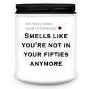 Homsolver 60th Birthday Candle Gifts for Women Men, Happy 60th Birthday Decorations Gift for Her Him, Funny 60 Years Old Gifts Ideas- Lavender Candles