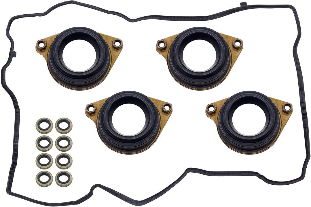 HiSport Engine Valve Cover Gasket Set - Compatible with Acura ILX 2016-2020 TLX 2015-2020 Compatible with Honda CR-V 2015-2018 Accord 2013-2017 2.4L - Replace 12030-5A2-A01
